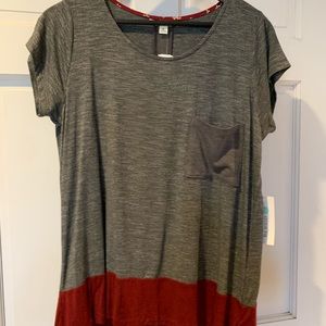 Dark Grey knit top  received from STITCHFIX